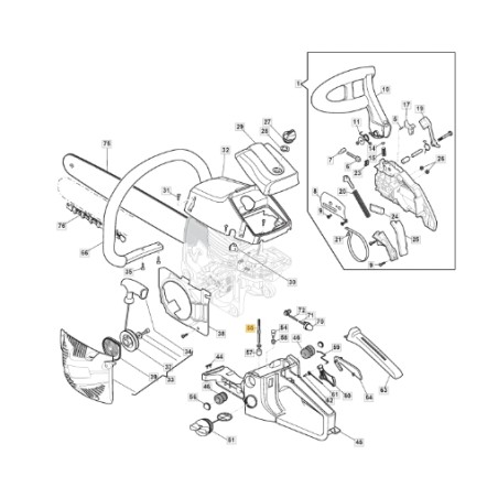 ORIGINAL STIGA tronçonneuse modèles A4500 A455 tuyau d'essence 118801146/0 | Newgardenstore.eu