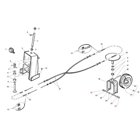 Dado autobloccante M14X1,5 TOPGREEN ORIGINALE GIANNI FERRARI BFB 00111250011 | Newgardenstore.eu