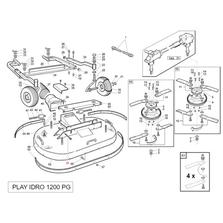 Screw M10X110 UNI5931 ZNT PLAYGREEN ORIGINAL GIANNI FERRARI BFB 00111400014 | Newgardenstore.eu