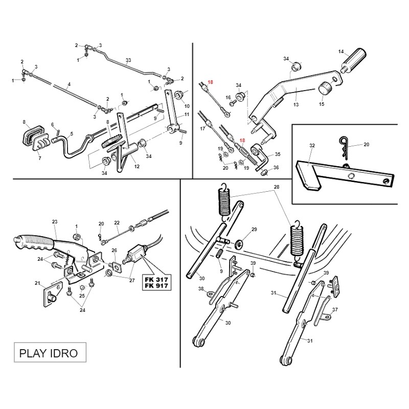 Cavo PDP turbina regolabile ORIGINALE GIANNI FERRARI BFB 95042210004