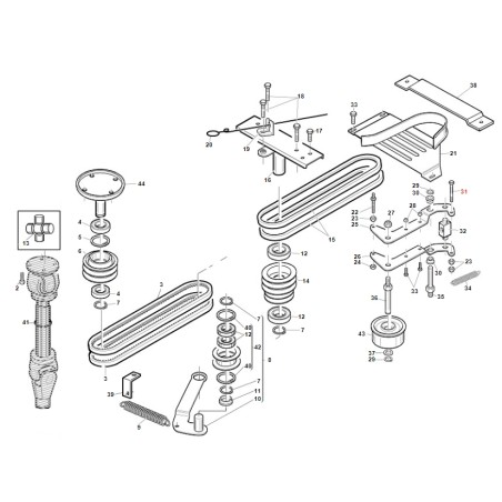 Screw UNI5737 M8X60 ZNT TOPGREEN PG SR ORIGINAL GIANNI FERRARI BFB 00111300027 | Newgardenstore.eu