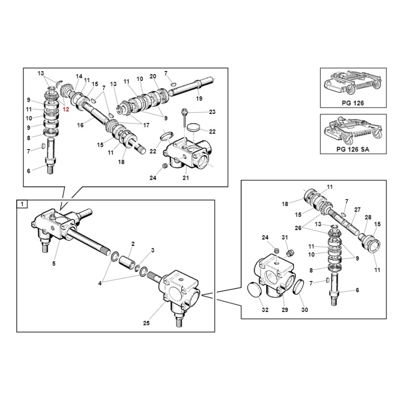 Accouplement conique hélicoïdal PLAYGREEN ORIGINAL GIANNI FERRARI BFB 00777306300