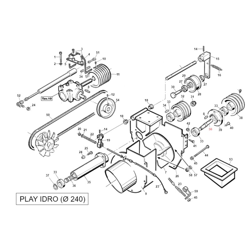 Albero turbina PLAYGREEN PG SR ORIGINALE GIANNI FERRARI BFB 95049150003