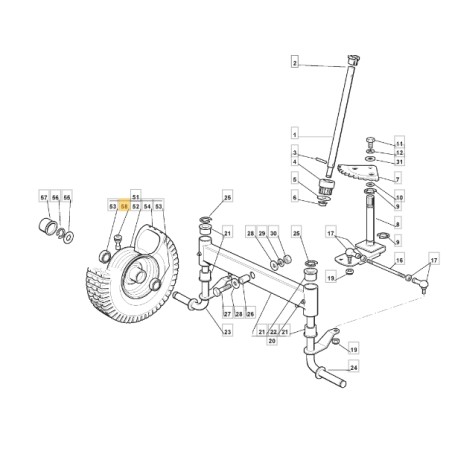 ORIGINAL STIGA lawn tractor tubeless rear tyre valve 125950000/0 | Newgardenstore.eu