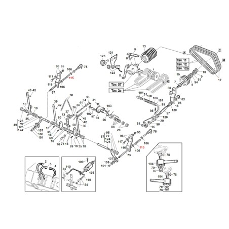 Molla pressione comando motori idraulici ORIGINALE GIANNI FERRARI 00.47.00.0200 | Newgardenstore.eu