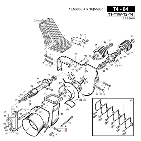 TCEI-Schraube M10x25 UNI5931 TURBO1 ORIGINAL GIANNI FERRARI 00.90.07.0100 | Newgardenstore.eu