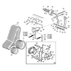 Poulie PDP turbine 350 TURBO1 TURBO2 ORIGINAL GIANNI FERRARI 00.61.00.0390 | Newgardenstore.eu