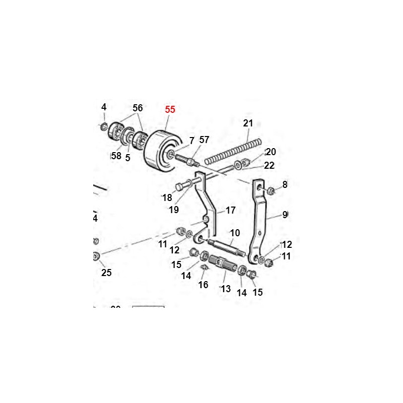 Polea tensora turbina PDP TURBO1 ORIGINAL GIANNI FERRARI 00.61.00.0381