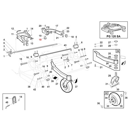 Schwingungsdämpfer M8 40X28mm GTR GTS ORIGINAL GIANNI FERRARI BFB 00111970180 | Newgardenstore.eu