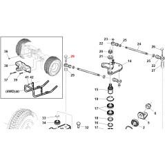 Steering knuckle pin GTS-W ORIGINAL GIANNI FERRARI BFB 92002100010 | Newgardenstore.eu