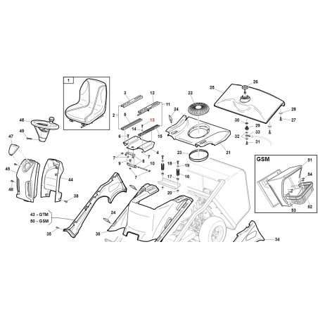 Screw TE UNI 5739 M8X20 8.8 ZNT GTM GSM ORIGINAL GIANNI FERRARI BFB 00111000093 | Newgardenstore.eu