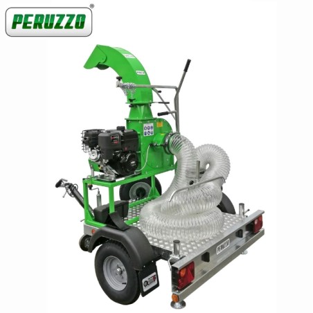 PERUZZO TURBO 400-T professional leaf vacuum grass blower B&S engine on trolley | Newgardenstore.eu
