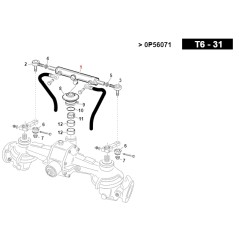 Cilindro sterzo idraulico TURBO6 ORIGINALE GIANNI FERRARI 00.58.00.0140 | Newgardenstore.eu