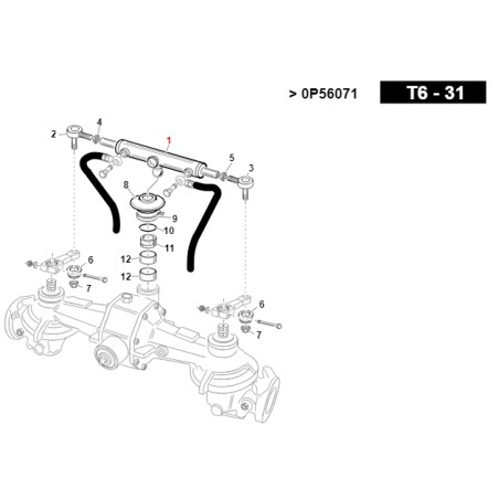 Hydraulic steering cylinder TURBO6 ORIGINAL GIANNI FERRARI 00.58.00.0140 | Newgardenstore.eu