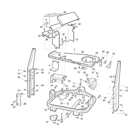 Perno bloccaggio cesto TGTECH ORIGINALE GIANNI FERRARI BFB 94500000062 | Newgardenstore.eu