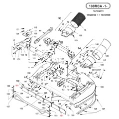 Seitenschutz für Rasenmäher 150RCA ORIGINAL GIANNI FERRARI 01.50.01.2610