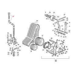 PDP TURBO4 control lever ORIGINAL GIANNI FERRARI 01.50.00.5410 | Newgardenstore.eu