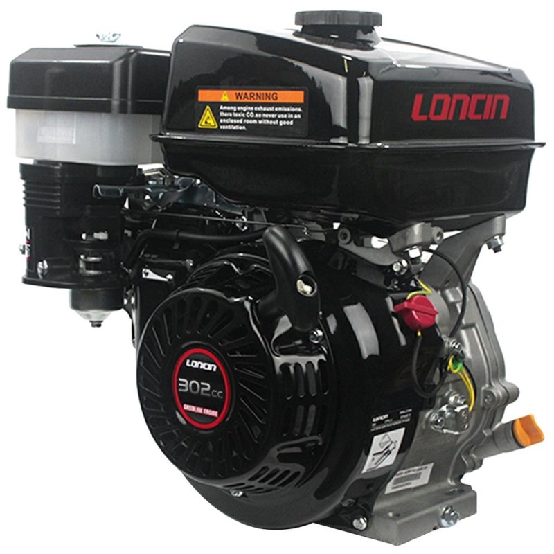 LONCIN G300 moteur conique 18/23x30 mm 302cc complet à rappel essence + électrique