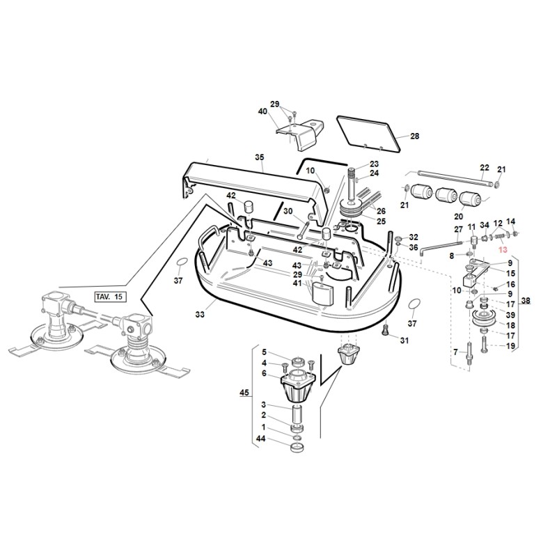 Molla tenditore motore zincata TGTECH ORIGINALE GIANNI FERRARI BFB 95200000002