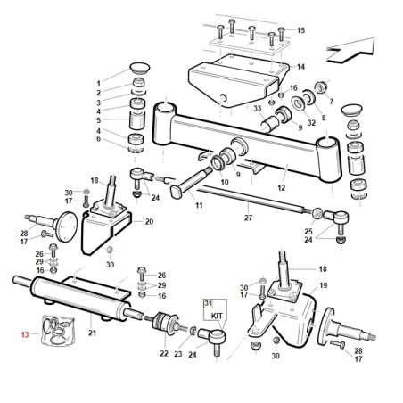 Kit paraoli martinetto di sterzatura PG ORIGINALE GIANNI FERRARI BFB 95599610000 | Newgardenstore.eu