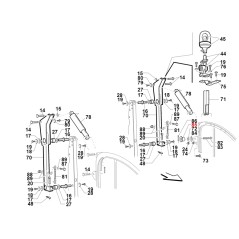 Buchse für Rasenmäherwagen TURBO6 ORIGINAL GIANNI FERRARI 01.50.00.1250 | Newgardenstore.eu