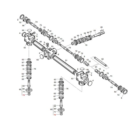 Dado M20x1,5 basso UNI7474 ORIGINALE GIANNI FERRARI 00.26.05.1122 | Newgardenstore.eu