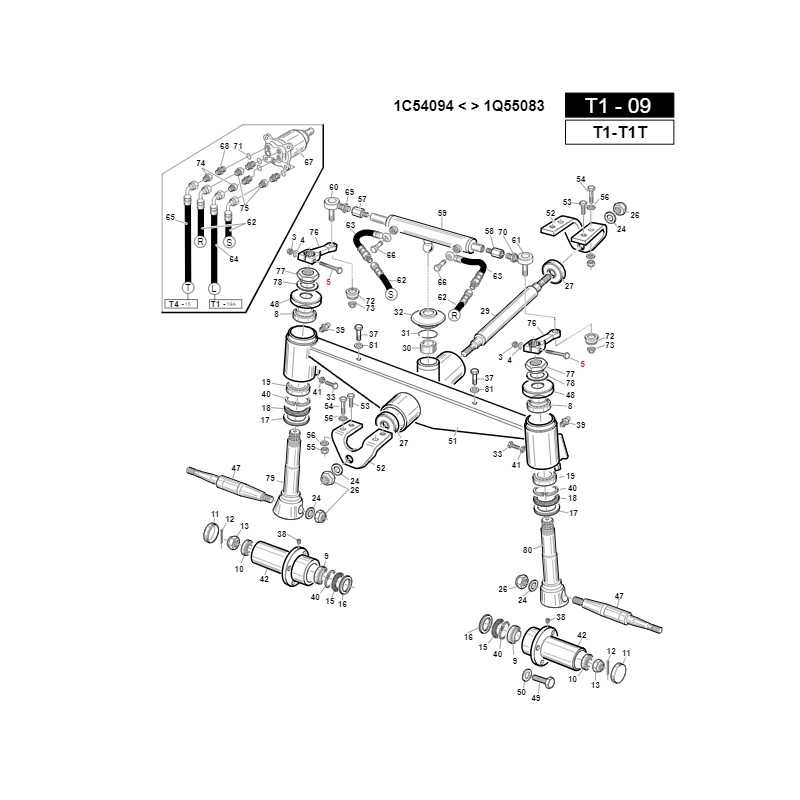 Screw TE M10x1.25x65 UNI5738 fine pitch ORIGINAL GIANNI FERRARI 00.92.06.2151