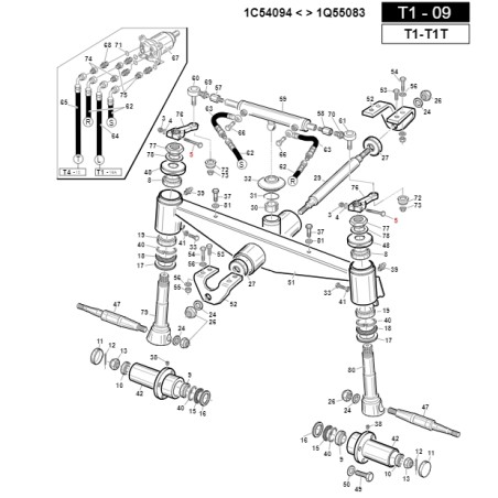 Screw TE M10x1.25x65 UNI5738 fine pitch ORIGINAL GIANNI FERRARI 00.92.06.2151 | Newgardenstore.eu