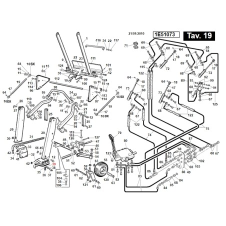 Dado M12 medio ISO4032 UNI5588 TURBOGRASS ORIGINALE GIANNI FERRARI 00.26.02.0090 | Newgardenstore.eu