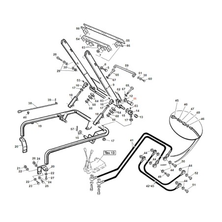 Goupille de fixation du cylindre ORIGINAL TURBOGRASS GIANNI FERRARI 01.50.00.2310 | Newgardenstore.eu