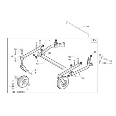 Entretoise de roue TG200 PLAYGREEN ORIGINAL GIANNI FERRARI BFB 90110000001 | Newgardenstore.eu