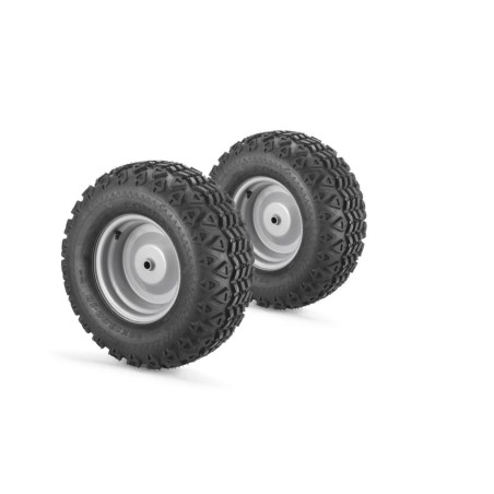 Pair of ORIGINAL 20" snow wheels CASTELGARDEN lawn tractor TC SD 108 - 118 cm | Newgardenstore.eu