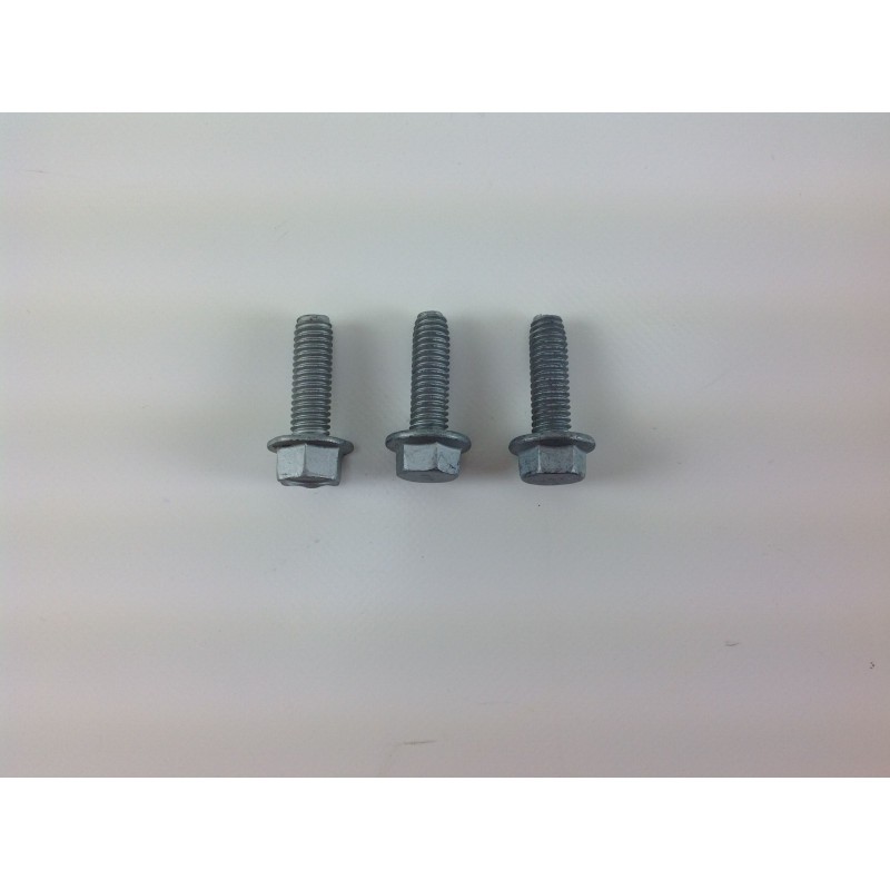 Kit de 3 tornillos trilobulados 3/8X1"1/4 UNC para fijación motor original STIGA Loncin