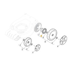 ORIGINAL STIGA lawn tractor mower wheel cruiser models 148SP-GHW 322120117/0 | Newgardenstore.eu