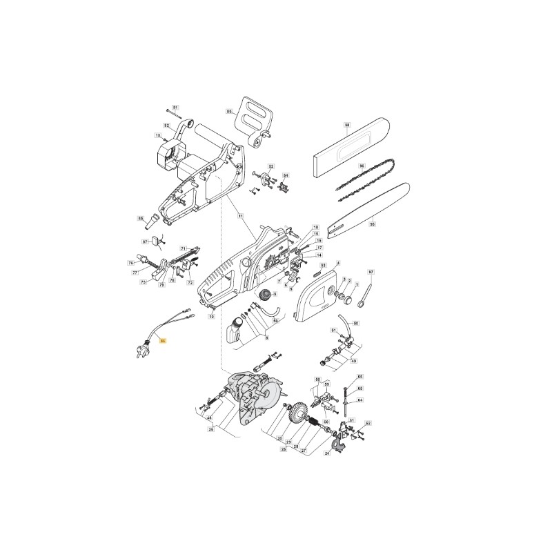 ORIGINAL STIGA CP1.8 EA1800 Modell Stromkabel 118800459/0