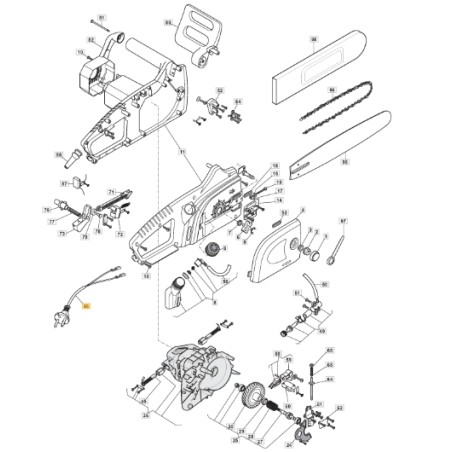 Câble d'alimentation ORIGINAL STIGA CP1.8 modèle EA1800 118800459/0 | Newgardenstore.eu