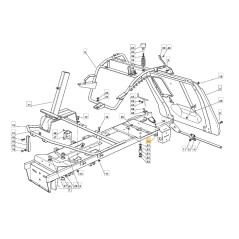 Guide courroie pour tracteur de pelouse modèles 1228M 1228H ORIGINAL STIGA 184250053/0