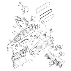 ORIGINAL STIGA MCS2400 Modell Kettensäge graue Abdeckung 118801061/0 | Newgardenstore.eu