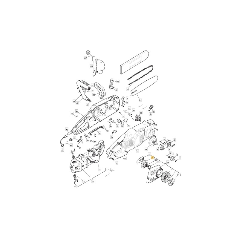 Housse grise pour tronçonneuse modèle STIGA MCS2400 ORIGINAL 118801061/0