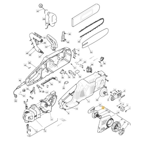 ORIGINAL STIGA MCS2400 Modell Kettensäge graue Abdeckung 118801061/0 | Newgardenstore.eu