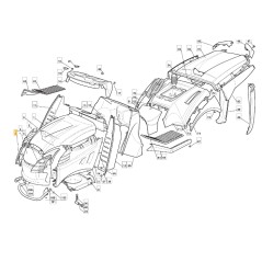 Headlight trim right hand lawn tractor models ED102HST ORIGINAL STIGA 325410874/0 | Newgardenstore.eu