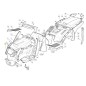 Scheinwerferblende rechts Rasentraktor-Modelle ED102HST ORIGINAL STIGA 325410874/0