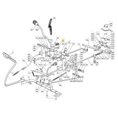 Staffa leva comando ZNG trattorino modelli 1172HDX ORIGINALE STIGA 384773561/0