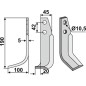 ORIGINAL GOLDONI cuchilla arco izquierda para fresadora longitud 190 mm