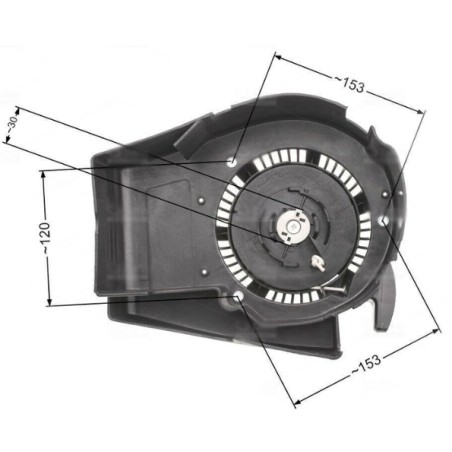 ORIGINAL STIGA ALPINA Rasenmäher-Starter COLLECTOR 53