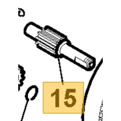 ORIGINAL STIGA Kettensäge acs180e - cs118c Antriebswelle 118805330/0 | Newgardenstore.eu