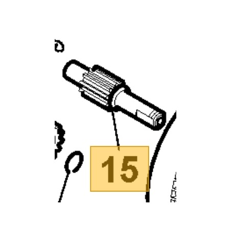 ORIGINAL STIGA Kettensäge acs180e - cs118c Antriebswelle 118805330/0 | Newgardenstore.eu