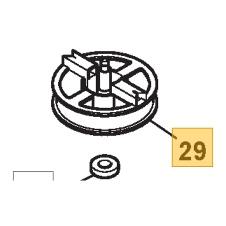 Insert de poulie ORIGINAL STIGA tracteur tondeuse 134e -basic38 118810059/0 | Newgardenstore.eu