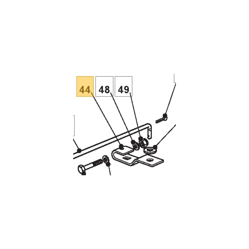 Gear lever ORIGINAL STIGA lawn tractor mower 1436m - bt92b 325318128/1