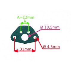 Junta del carburador desbrozadora recortadora ORIGINAL STIGA 118801522/0 | Newgardenstore.eu